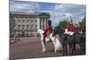 Guards Officer and Escort Awaiting Guards Detachments Outside Buckingham Palace-James Emmerson-Mounted Photographic Print