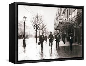 Guards on the Street, Brussels, 1898-James Batkin-Framed Stretched Canvas