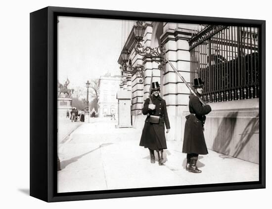 Guards Patrolling, Brussels, 1898-James Batkin-Framed Stretched Canvas