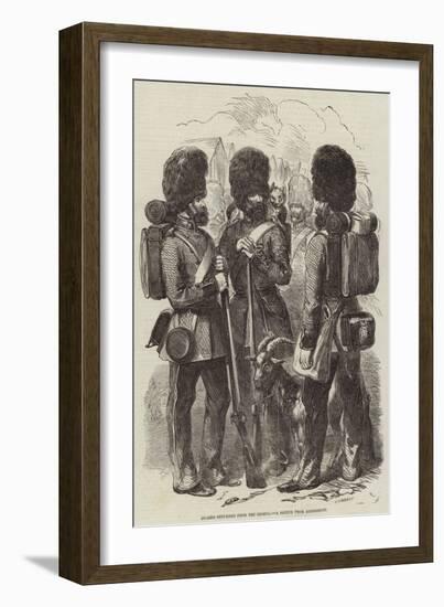 Guards Returned from the Crimea, a Sketch from Aldershott-null-Framed Giclee Print