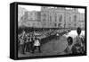 Guards Trooping the Colours in St James's Park on Her Majesty's Birthday, 1875-null-Framed Stretched Canvas