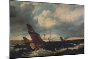 Guardship off the Nore, c1844-Clarkson Stanfield-Mounted Giclee Print