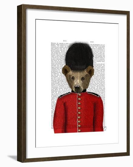 Guardsman Bear-Fab Funky-Framed Art Print