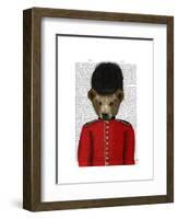 Guardsman Bear-Fab Funky-Framed Art Print