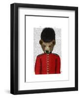 Guardsman Bear-Fab Funky-Framed Art Print