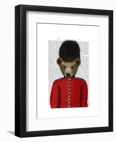 Guardsman Bear-Fab Funky-Framed Art Print