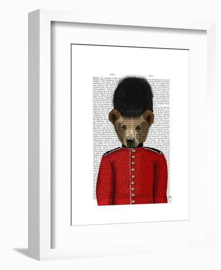 Guardsman Bear-Fab Funky-Framed Art Print