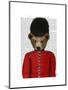 Guardsman Bear-Fab Funky-Mounted Art Print