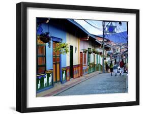 Guatape, Colombia, Outside of Medellin, Small Town known for its 'Zocalos' Panels of Three Dimensio-John Coletti-Framed Photographic Print