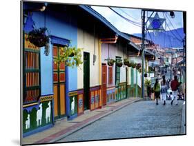 Guatape, Colombia, Outside of Medellin, Small Town known for its 'Zocalos' Panels of Three Dimensio-John Coletti-Mounted Photographic Print