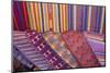 Guatemala, Antigua. Colorful weavings for sale in shop in Antigua.-Julie Eggers-Mounted Photographic Print