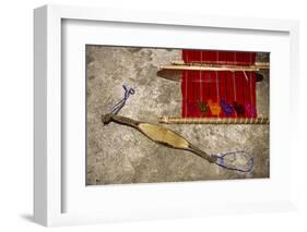 Guatemala: Chichicastenango, backstrap and loom, July.-Alison Jones-Framed Photographic Print