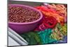 Guatemala, Chichicastenango. Colorful yarn on display at the market.-Julie Eggers-Mounted Photographic Print