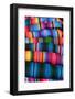 Guatemala, Chichicastenango, Colourul traditional hand made fabrics for sale in market-Bruce Bi-Framed Photographic Print