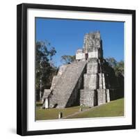 Guatemala, El Peten, Archaeological Site, Tikal National Park, Temple of the Masks or Moon-null-Framed Giclee Print