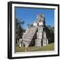 Guatemala, El Peten, Archaeological Site, Tikal National Park, Temple of the Masks or Moon-null-Framed Giclee Print