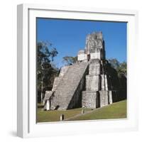 Guatemala, El Peten, Archaeological Site, Tikal National Park, Temple of the Masks or Moon-null-Framed Giclee Print