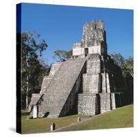 Guatemala, El Peten, Archaeological Site, Tikal National Park, Temple of the Masks or Moon-null-Stretched Canvas