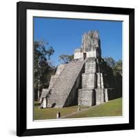 Guatemala, El Peten, Archaeological Site, Tikal National Park, Temple of the Masks or Moon-null-Framed Giclee Print