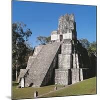 Guatemala, El Peten, Archaeological Site, Tikal National Park, Temple of the Masks or Moon-null-Mounted Giclee Print