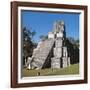 Guatemala, El Peten, Archaeological Site, Tikal National Park, Temple of the Masks or Moon-null-Framed Giclee Print