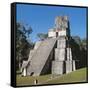 Guatemala, El Peten, Archaeological Site, Tikal National Park, Temple of the Masks or Moon-null-Framed Stretched Canvas