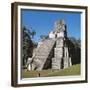 Guatemala, El Peten, Archaeological Site, Tikal National Park, Temple of the Masks or Moon-null-Framed Giclee Print