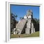 Guatemala, El Peten, Archaeological Site, Tikal National Park, Temple of the Masks or Moon-null-Framed Giclee Print