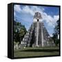 Guatemala, El Petén, Maya Civilization, Tikal National Park, Temple I-null-Framed Stretched Canvas