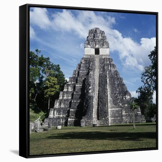 Guatemala, El Petén, Maya Civilization, Tikal National Park, Temple I-null-Framed Stretched Canvas