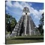 Guatemala, El Petén, Maya Civilization, Tikal National Park, Temple I-null-Stretched Canvas