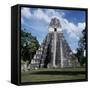 Guatemala, El Petén, Maya Civilization, Tikal National Park, Temple I-null-Framed Stretched Canvas