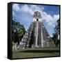 Guatemala, El Petén, Maya Civilization, Tikal National Park, Temple I-null-Framed Stretched Canvas