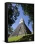 Guatemala, El Peten, Tikal, Gran Plaza, Temple of the Great Jaguar-Jane Sweeney-Framed Stretched Canvas