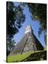 Guatemala, El Peten, Tikal, Gran Plaza, Temple of the Great Jaguar-Jane Sweeney-Stretched Canvas