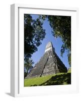 Guatemala, El Peten, Tikal, Gran Plaza, Temple of the Great Jaguar-Jane Sweeney-Framed Photographic Print