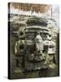 Guatemala, El Peten, Tikal National Park, Mask of Chac, God of Rain at Archaeological Site-null-Stretched Canvas