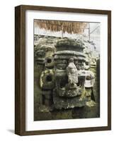 Guatemala, El Peten, Tikal National Park, Mask of Chac, God of Rain at Archaeological Site-null-Framed Giclee Print