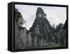 Guatemala, El Peten, Tikal National Park, Temple of the Great Jaguar at Archaeological Site-null-Framed Stretched Canvas