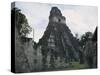 Guatemala, El Peten, Tikal National Park, Temple of the Great Jaguar at Archaeological Site-null-Stretched Canvas