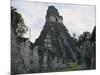 Guatemala, El Peten, Tikal National Park, Temple of the Great Jaguar at Archaeological Site-null-Mounted Giclee Print