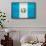 Guatemala Flag Design with Wood Patterning - Flags of the World Series-Philippe Hugonnard-Framed Stretched Canvas displayed on a wall