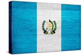 Guatemala Flag Design with Wood Patterning - Flags of the World Series-Philippe Hugonnard-Stretched Canvas