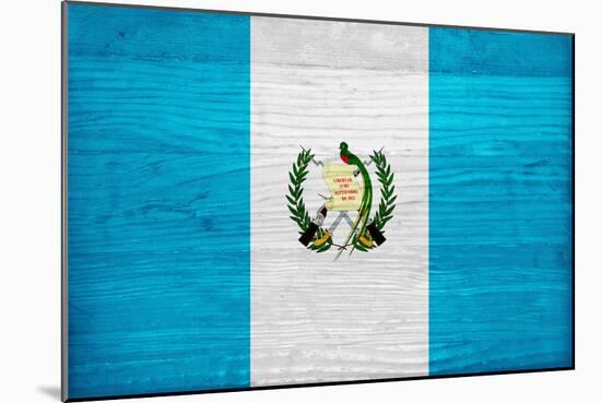 Guatemala Flag Design with Wood Patterning - Flags of the World Series-Philippe Hugonnard-Mounted Art Print