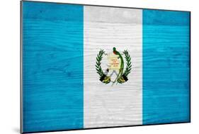 Guatemala Flag Design with Wood Patterning - Flags of the World Series-Philippe Hugonnard-Mounted Art Print