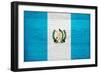 Guatemala Flag Design with Wood Patterning - Flags of the World Series-Philippe Hugonnard-Framed Premium Giclee Print