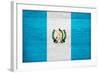 Guatemala Flag Design with Wood Patterning - Flags of the World Series-Philippe Hugonnard-Framed Art Print