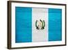 Guatemala Flag Design with Wood Patterning - Flags of the World Series-Philippe Hugonnard-Framed Art Print