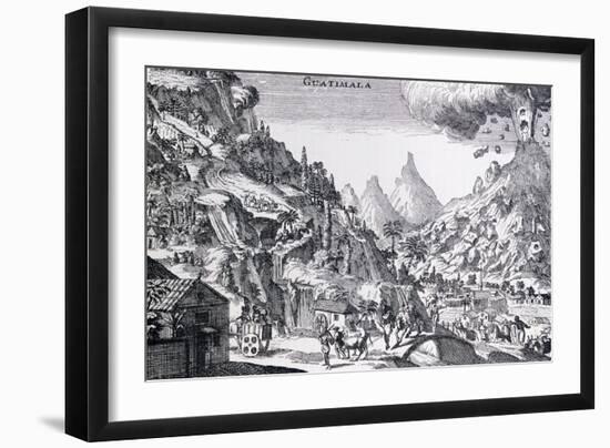 Guatemala, in Spanish North America, from Gage's Voyages, Amsterdam, 1720-null-Framed Giclee Print