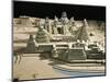 Guatemala, Plastic Model of Tikal Temples-null-Mounted Giclee Print